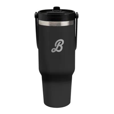 Insulated Tumbler Recycled Stainless Steel Flip Top - 40 oz - product view 9