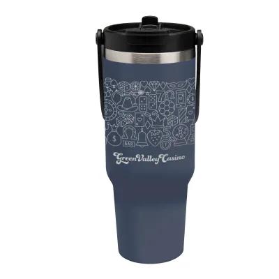 Insulated Tumbler Recycled Stainless Steel Full Laser - 40 oz - product view 2