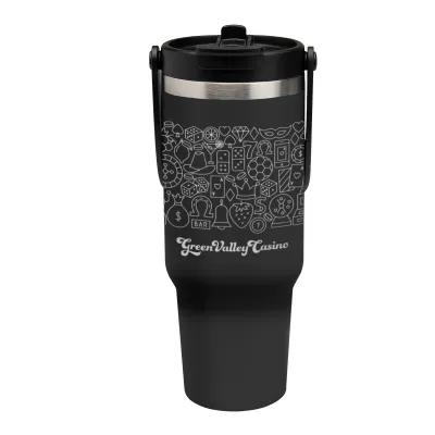 Insulated Tumbler Recycled Stainless Steel Full Laser - 40 oz - product view 3