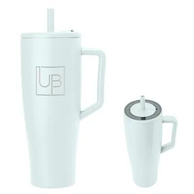 Insulated Tumbler with Stainless Steel Straw - 40 oz - product view 4