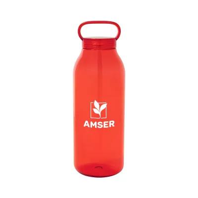 Water Bottle Recycled Plastic with Matching Lid - 32 oz