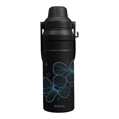 Water Bottle Recycled Stainless Steel Dual Opening - 24 oz