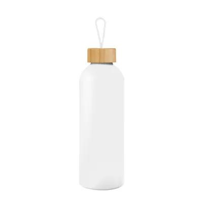 Water Bottle Recycled Aluminum with Bamboo Lid - 25 oz - product view 4