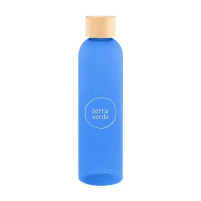 Water Bottle Recycled Plastic with Bamboo Lid - 32 oz