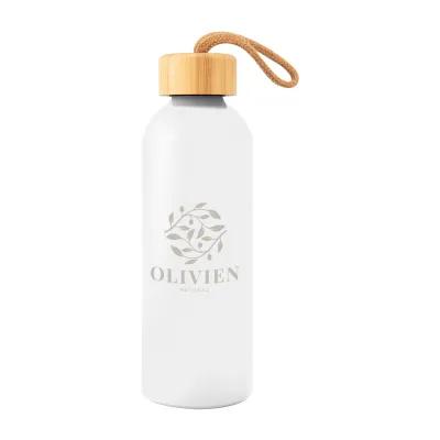 Water Bottle Recycled Aluminum with Bamboo Lid - 25 oz