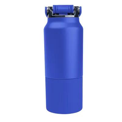 Insulated Water Bottle with Flip-Top Lid - 35 oz - product view 2