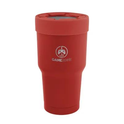 Stainless Steel Cup Insulator with Lid - 30 oz - product view 8