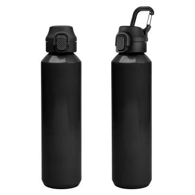 Recycled Aluminum Bottle with Carabiner - 27 oz - product view 1