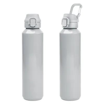Recycled Aluminum Bottle with Carabiner - 27 oz - product view 5