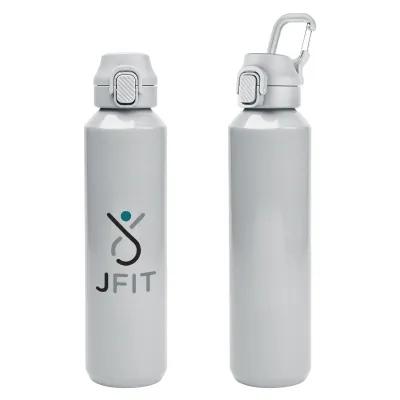 Recycled Aluminum Bottle with Carabiner - 27 oz - product view 6