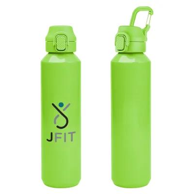 Recycled Aluminum Bottle with Carabiner - 27 oz - product view 10