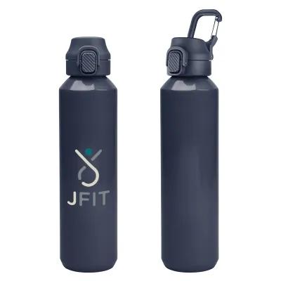 Recycled Aluminum Bottle with Carabiner - 27 oz - product view 14