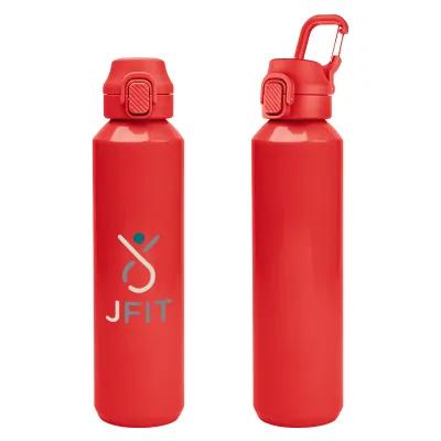 Recycled Aluminum Bottle with Carabiner - 27 oz - product view 18