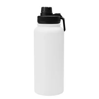 Insulated Water Bottle Recycled Steel Full Laser - 32 oz - product view 2