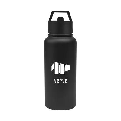 Insulated Water Bottle Recycled Steel with Straw - 32 oz