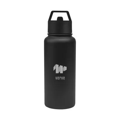 Insulated Water Bottle Recycled Steel with Straw - 32 oz - product view 2