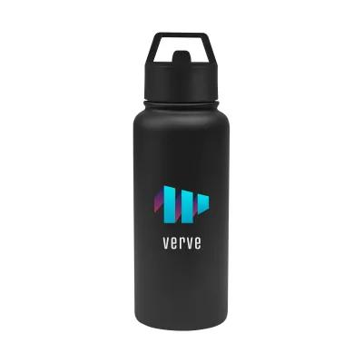 Insulated Water Bottle Recycled Steel with Straw - 32 oz - product view 3