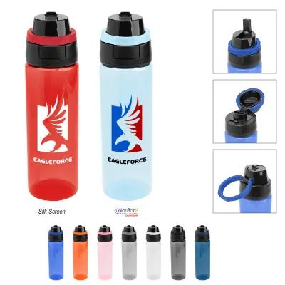 Water Bottle rPET Plastic Pop Sip and Chug - 24 oz