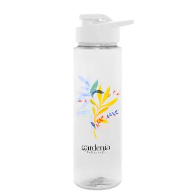 Water Bottle with Flip Top Lid Tritan Rhythm Style - 28 oz