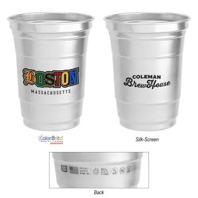 Aluminum Cup Recycled Material Stackable - 16 oz