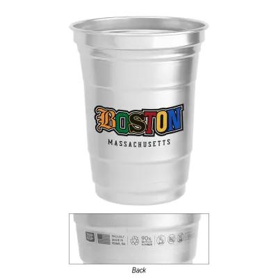 Aluminum Cup Recycled Material Stackable - 16 oz - product view 4