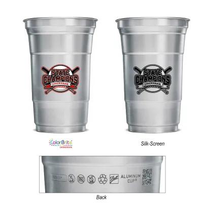 Aluminum Cup Recycled Stackable - 20 oz