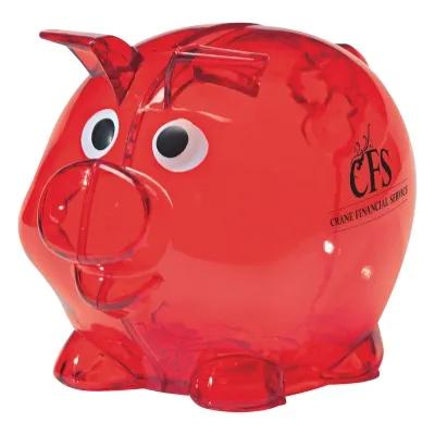 Piggy Bank Plastic Mini with Removable Plug