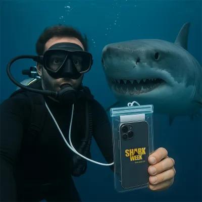 Waterproof Pouch Triple Zip with Neck Cord - product view 4