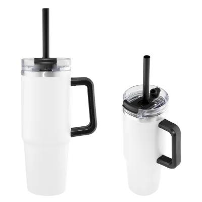 Tumbler Recycled Stainless Steel with Handle - 30 oz - product view 4