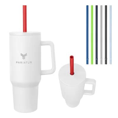 Tumbler Stainless Steel with Handle - 40 oz - product view 2