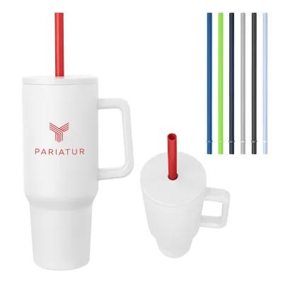 Tumbler Stainless Steel with Handle - 40 oz - product view 6