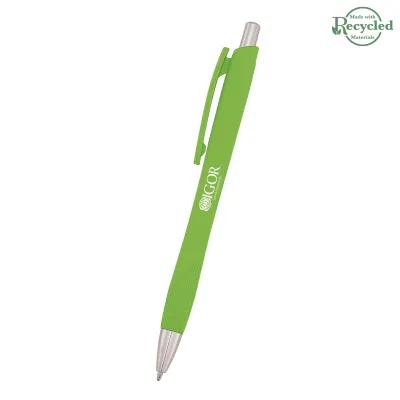 Pen Recycled ABS Plunger Action Rubberized - product view 4
