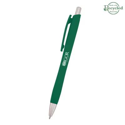 Pen Recycled ABS Plunger Action Rubberized - product view 5