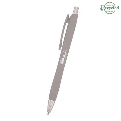 Pen Recycled ABS Plunger Action Rubberized - product view 6