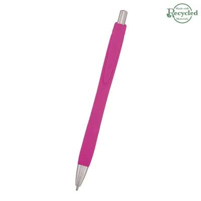 Pen Recycled ABS Plunger Action Rubberized - product view 12