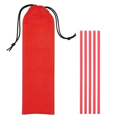 Polypropylene Straw Set with Pouch (5 Pack) - product view 7