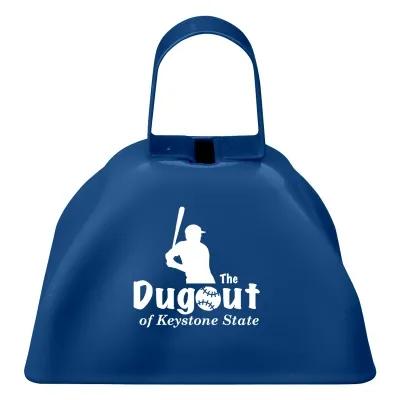 Cow Bell with Handle Powder Coated Iron - 2 x 3 in