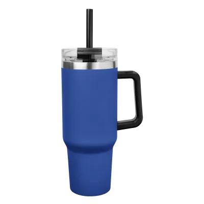 Insulated Stainless Steel Tumbler with Handle - 40 oz - product view 3