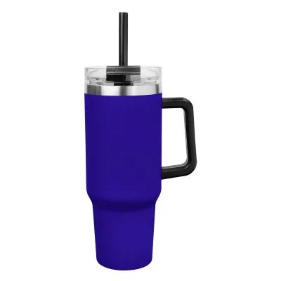 Insulated Stainless Steel Tumbler with Handle - 40 oz - product view 4