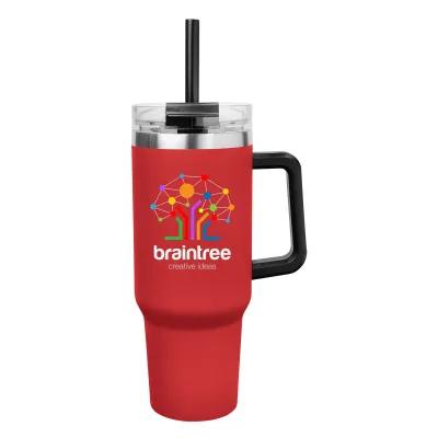 Insulated Stainless Steel Tumbler with Handle - 40 oz - product view 13