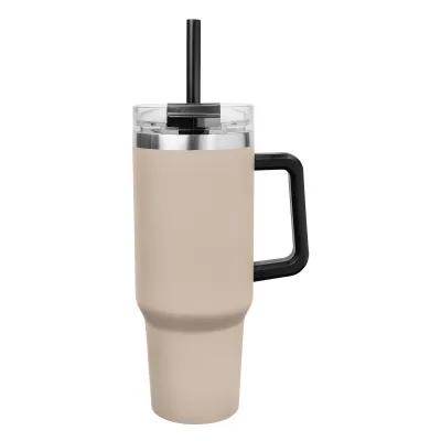 Insulated Stainless Steel Tumbler with Handle - 40 oz - product view 17
