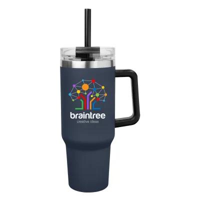 Insulated Stainless Steel Tumbler with Handle - 40 oz - product view 23