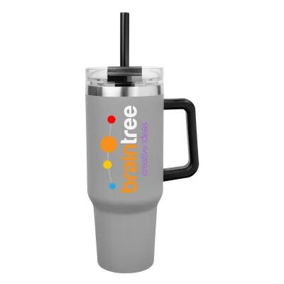 Insulated Stainless Steel Tumbler with Handle - 40 oz - product view 29