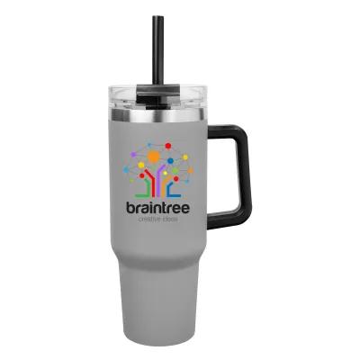 Insulated Stainless Steel Tumbler with Handle - 40 oz - product view 35
