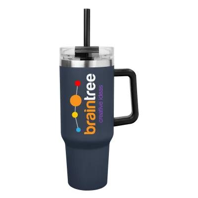 Insulated Stainless Steel Tumbler with Handle - 40 oz - product view 36