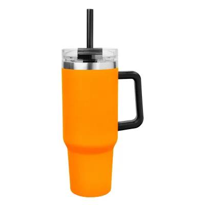 Insulated Stainless Steel Tumbler with Handle - 40 oz - product view 37