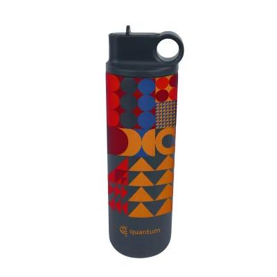 Insulated Stainless Steel Water Bottle with Straw - 27 oz