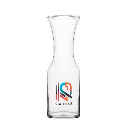 Clear Glass Carafe Chip Resistant Rim Made in USA - 34 oz