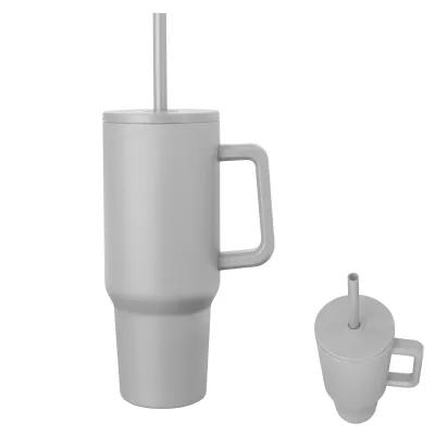 Insulated Stainless Steel Tumbler with Handle - 40 oz - product view 2