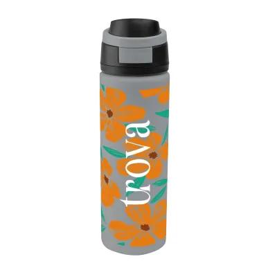 Recycled Stainless Steel Water Bottle Pop Open Lid - 24 oz - product view 4